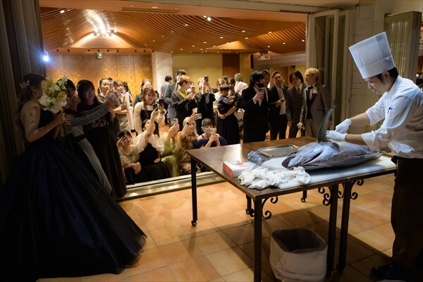 オリゾンブルーのパーティ風景